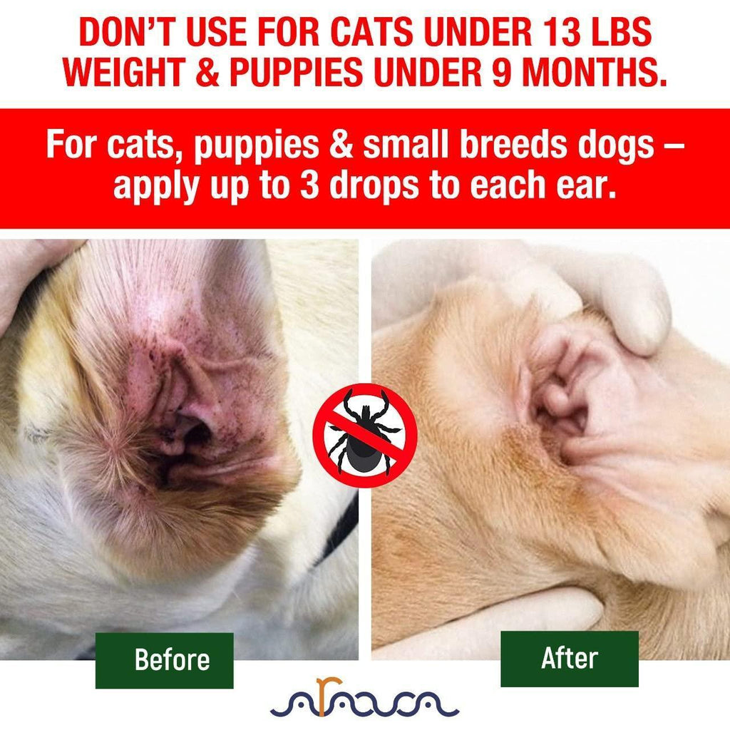 Naturlig Öronbehandling mot Kvalster för Hund & Katt