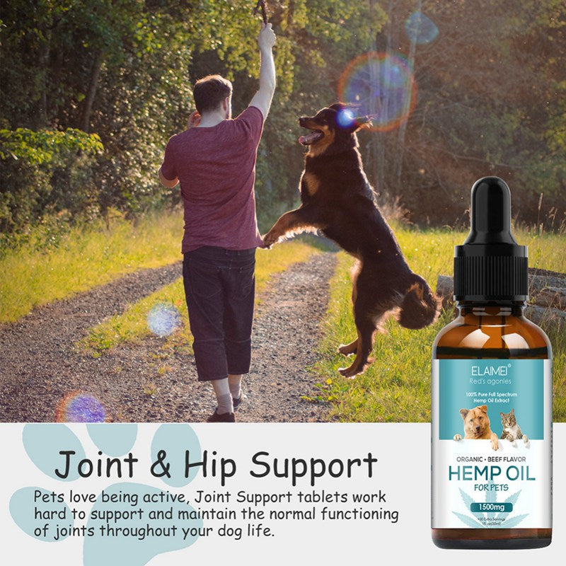 Hemp Oil för Hund – Naturlig Pälsvård & Lugnande Olja 30ml