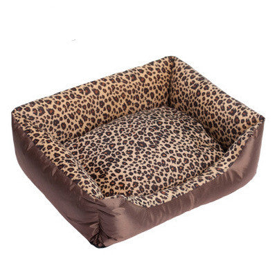 Hundbädd i Plysch med Djurmönster – Zebra & Leopard
