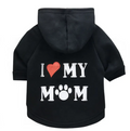 Fleecetröja för Hund – "I Love My Mom"