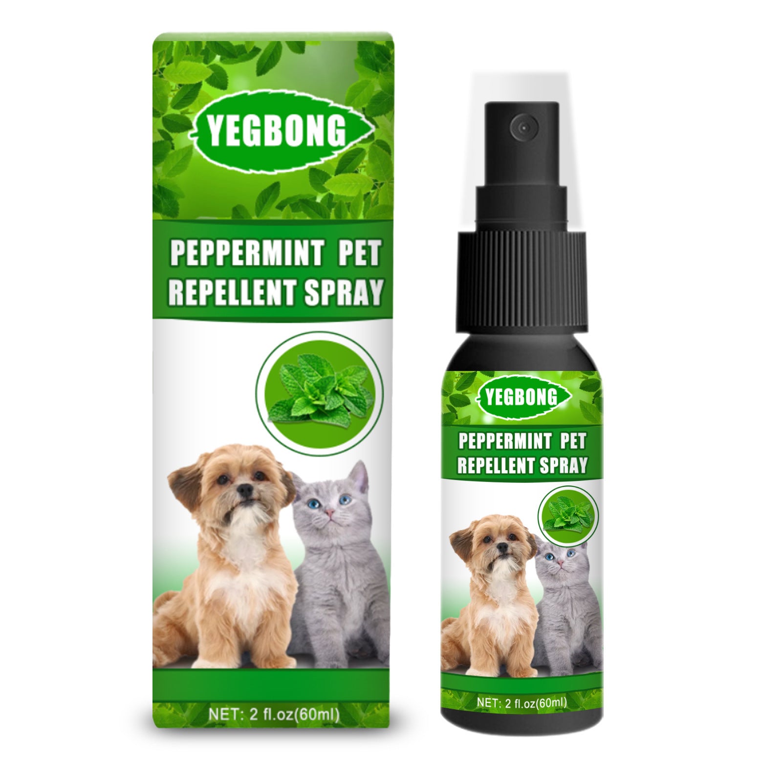 Mint Kvalster- & Svampspray för Hund & Katt – 60 ml