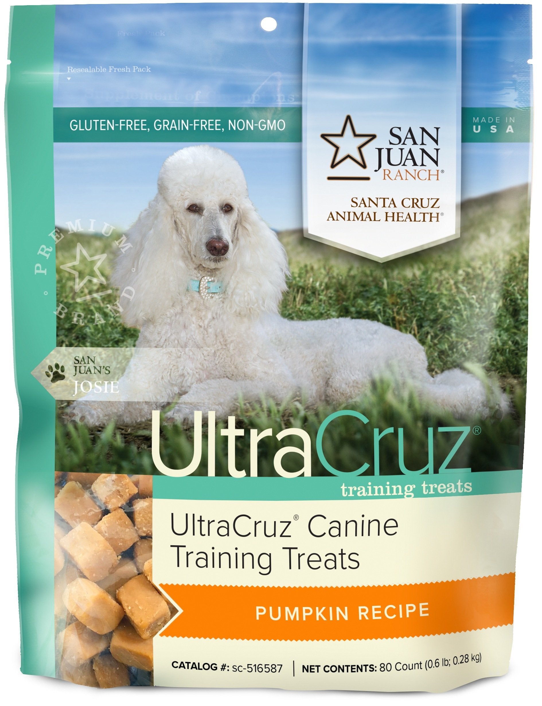 UltraCruz Träningsgodis för Hund – Pumpa, 80-pack