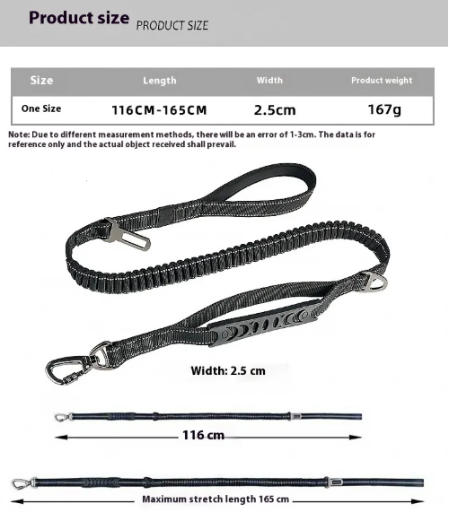 Stretchiga Reflexkoppel för Hund